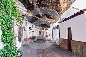 A street in Setenil de las Bodegas photo