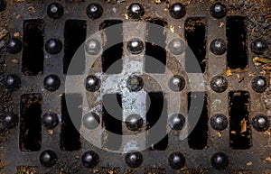 Street sewer, texture, City and architecture photo