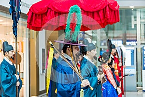 Street shows of Ancient Korean Royal life, at Seoul-Incheon International Airport, the primary airport serving the Seoul Capital
