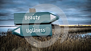 Street Sign Beauty versus Ugliness