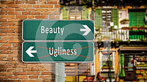 Street Sign Beauty versus Ugliness