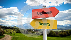 Street Sign Beauty versus Ugliness