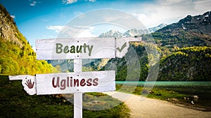 Street Sign Beauty versus Ugliness