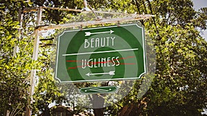 Street Sign Beauty versus Ugliness