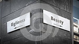 Street Sign Beauty versus Ugliness