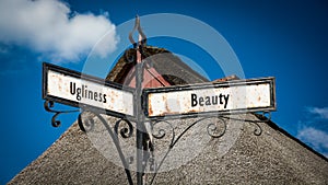 Street Sign Beauty versus Ugliness