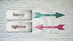 Street Sign Beauty versus Ugliness