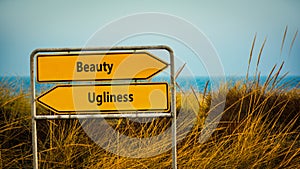 Street Sign Beauty versus Ugliness