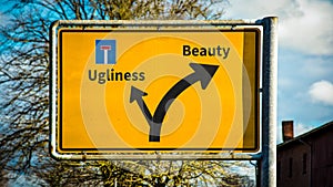 Street Sign Beauty versus Ugliness