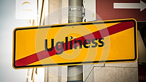 Street Sign Beauty versus Ugliness