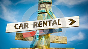 Street Sign Car Rental