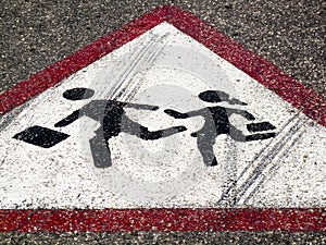 Street sign - Children crossing