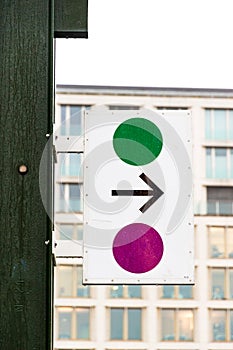 Street sign with copyspace in Berlin, Germany