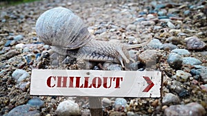 Street Sign to Chillout photo