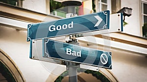 Street Sign Good versus Bad