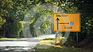 Street Sign Intuition versus Logic photo