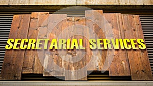 Street Sign SECRETARIAL SERVICES