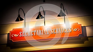 Street Sign SECRETARIAL SERVICES