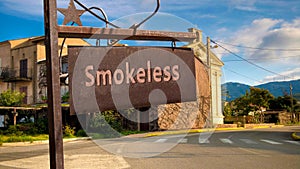 Street Sign to Smokeless photo