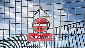 Street Sign Discreet versus Indiscreet