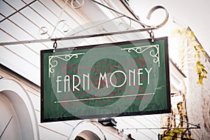 Street Sign Earn Money