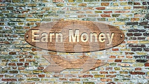 Street Sign Earn Money