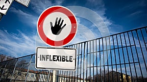 Street Sign Flexible versus Inflexible