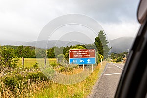 Street sign fo famous film set Rivendell from Lord of the Rings, New Zealand