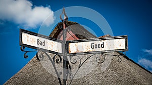 Street Sign Good versus Bad