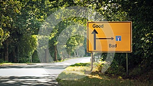 Street Sign Good versus Bad