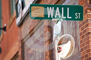 Street sign in historical Deadwood photo