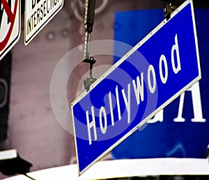 Street Sign in Hollywood California