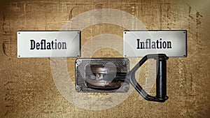 Street Sign Inflation versus Deflation