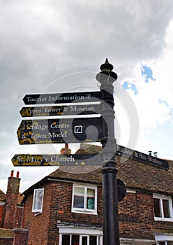 Street sign -landmarks -  Rye - UK