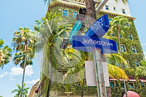 Street sign at Lincoln Road in Miami Beach