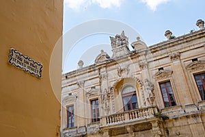 Street Sign in Mdina