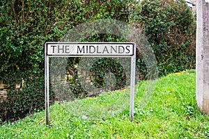 Street sign `The Midlands`