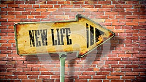 Street Sign NEW LIFE