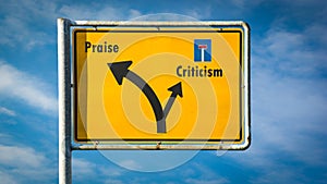 Street Sign Praise versus Criticism