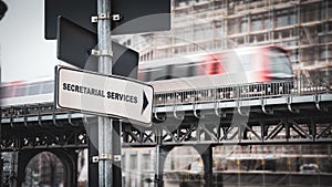 Street Sign SECRETARIAL SERVICES