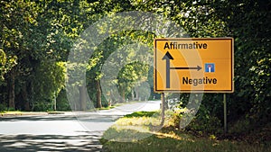 Ulice na kladný negatívny 