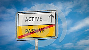 Street Sign to Active versus Passive