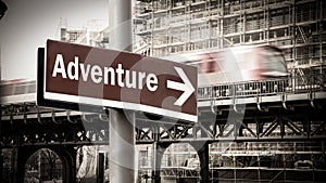 Street Sign to Adventure