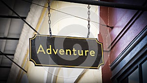 Street Sign to Adventure