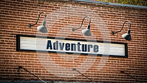 Street Sign to Adventure