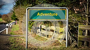 Street Sign to Adventure