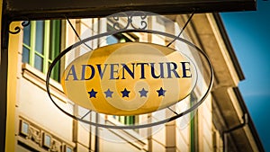 Street Sign to Adventure