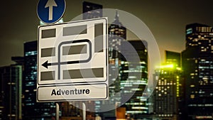 Street Sign to Adventure