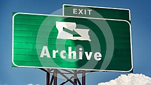 Street Sign to Archive