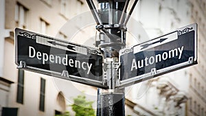 Street Sign to Autonomy versus Dependency